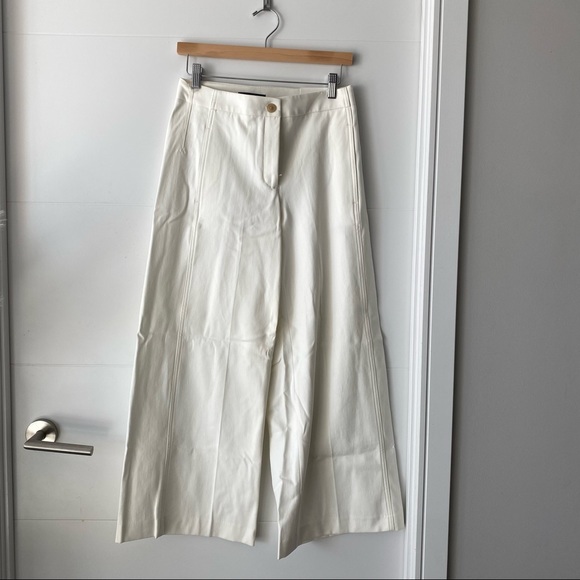 Ann Taylor Marina Wide Leg White Trouser- NEW WITH TAGS- Never Worn! - Picture 3 of 6